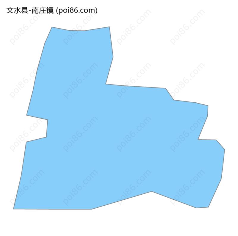 南庄镇边界地图