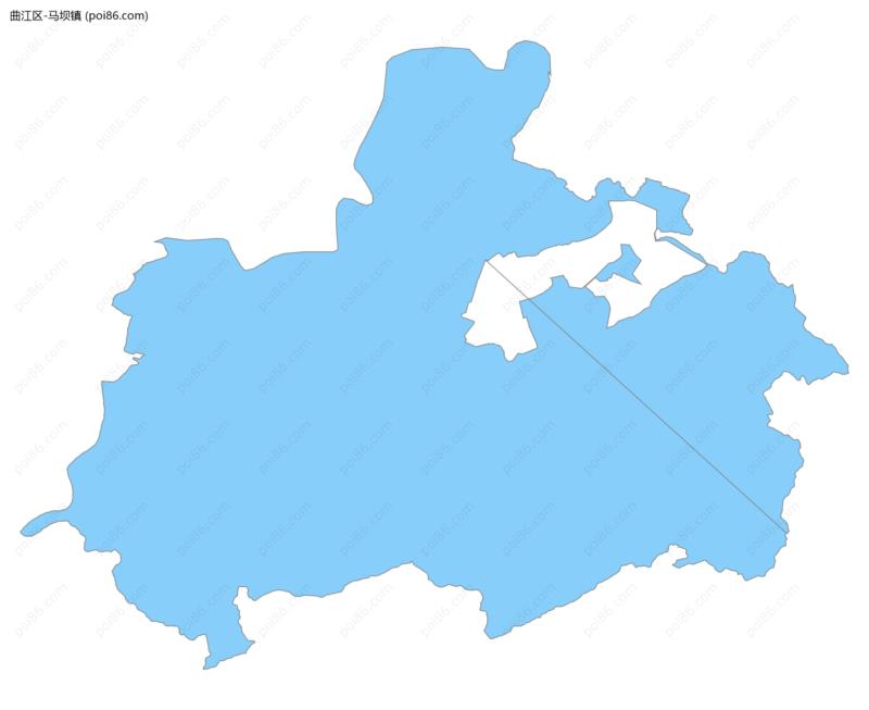 马坝镇边界地图