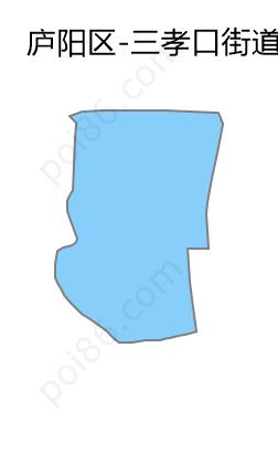 三孝口街道边界地图