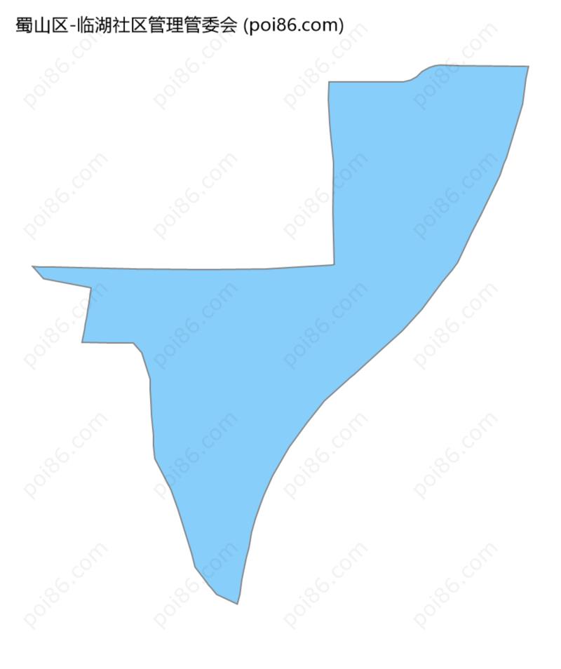 临湖社区管理管委会边界地图