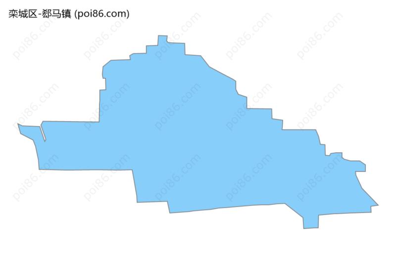 郄马镇边界地图