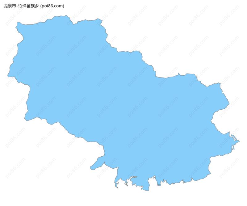 竹垟畲族乡边界地图