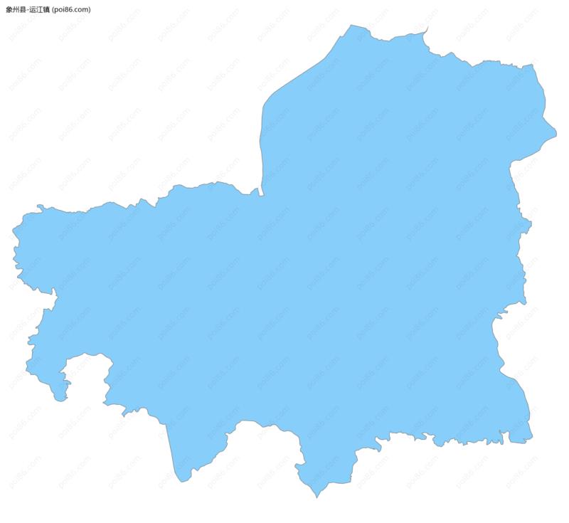 运江镇边界地图