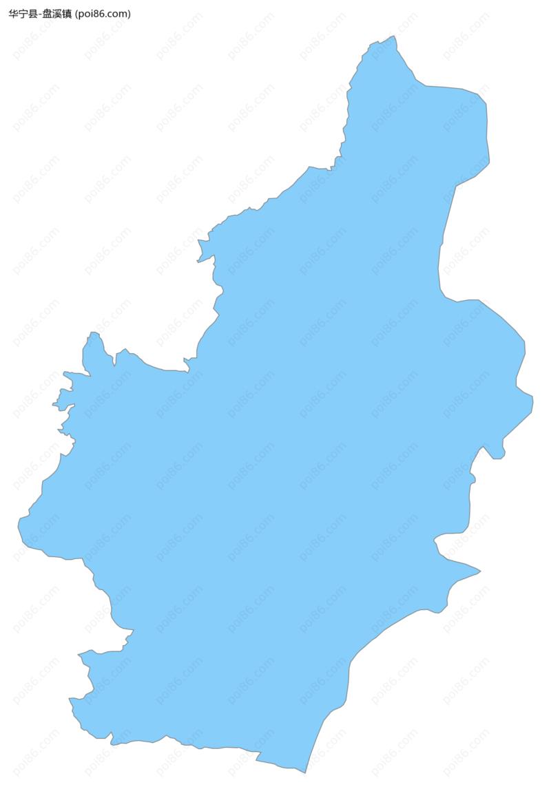 盘溪镇边界地图