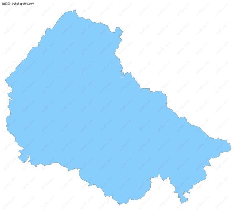 水吉镇边界地图