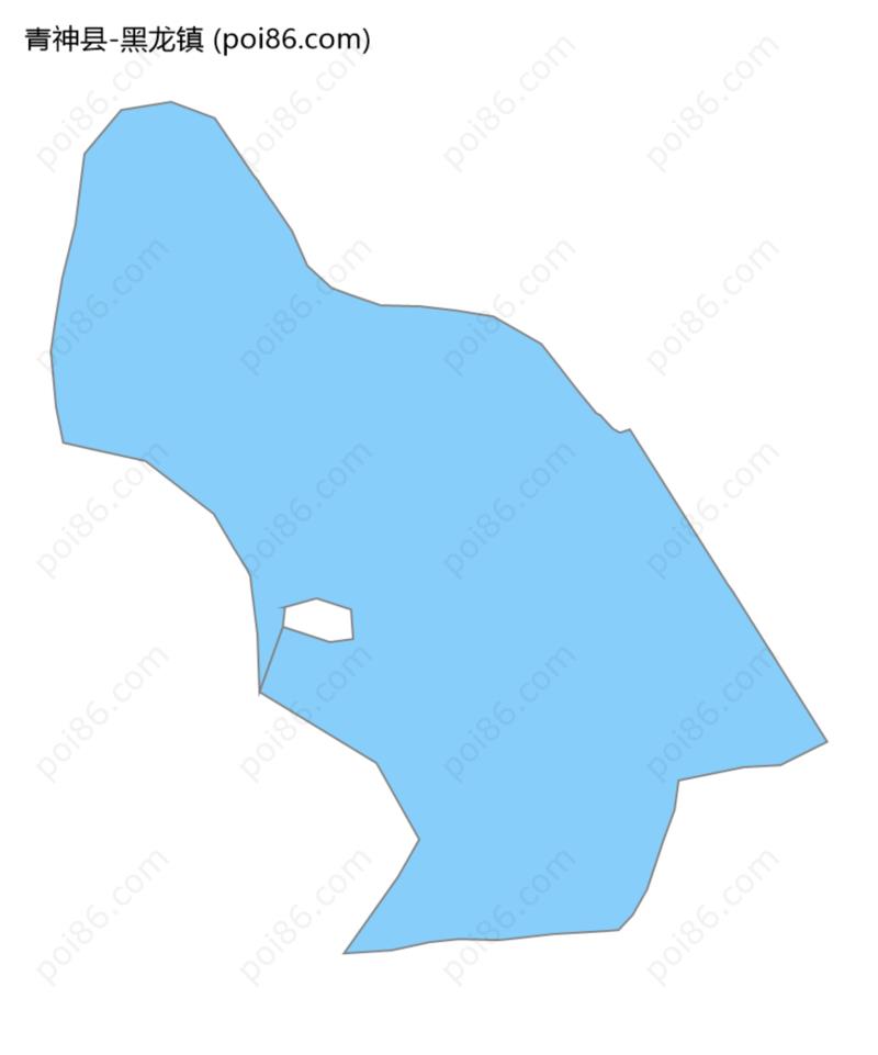 黑龙镇边界地图