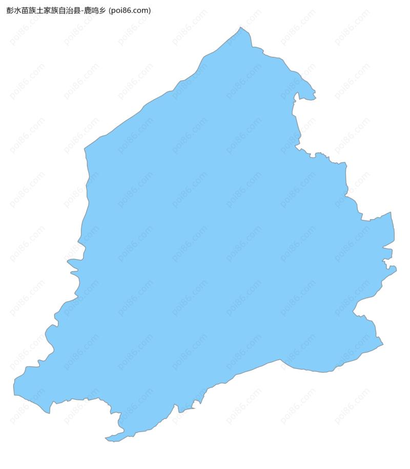 鹿鸣乡边界地图