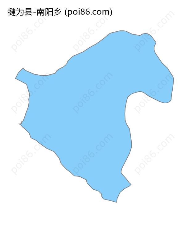 南阳乡边界地图