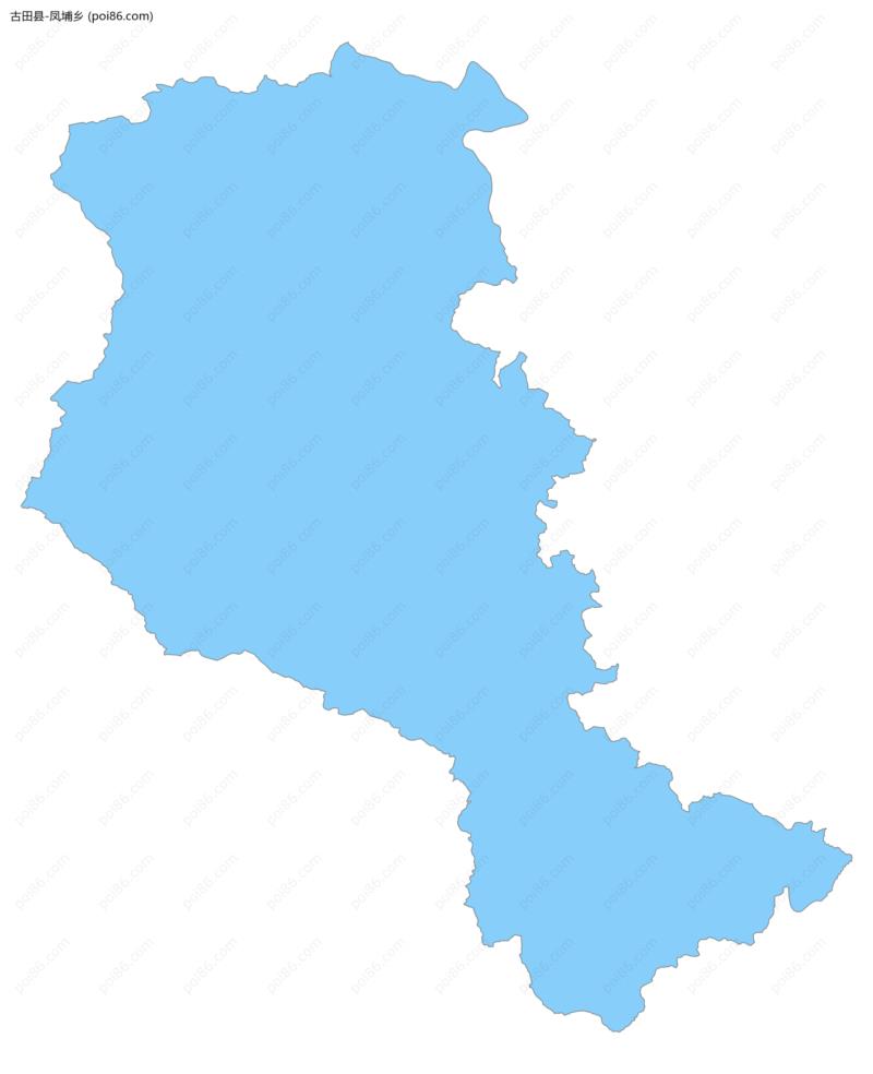 凤埔乡边界地图