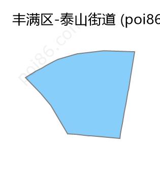 泰山街道边界地图