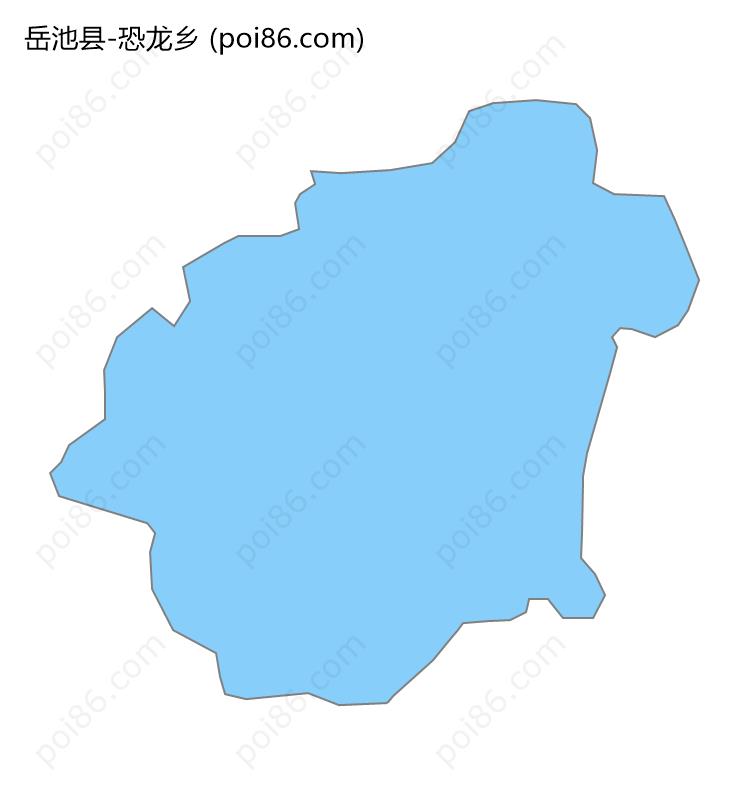 恐龙乡边界地图