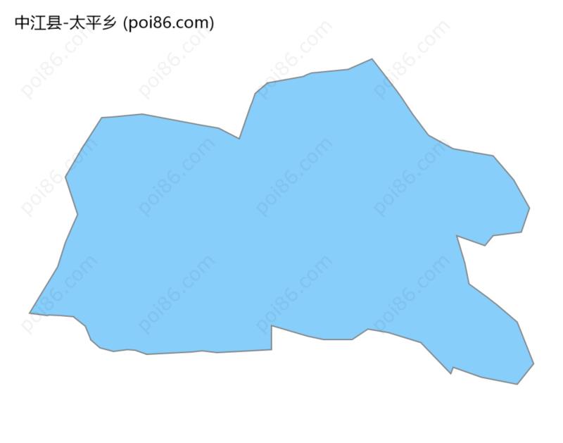 太平乡边界地图