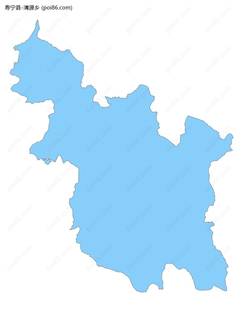清源乡边界地图