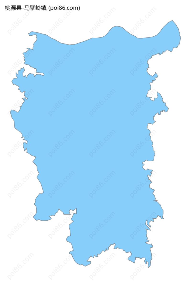 马鬃岭镇边界地图