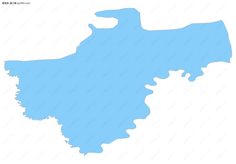 通江镇边界地图