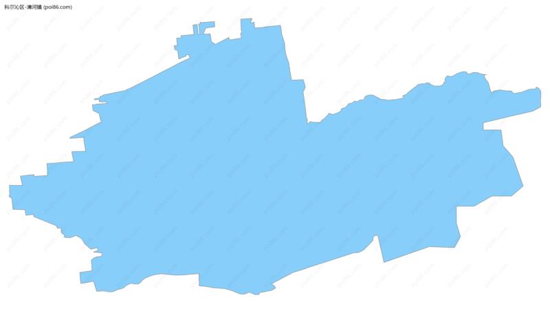 清河镇边界地图