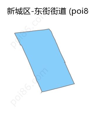 东街街道边界地图