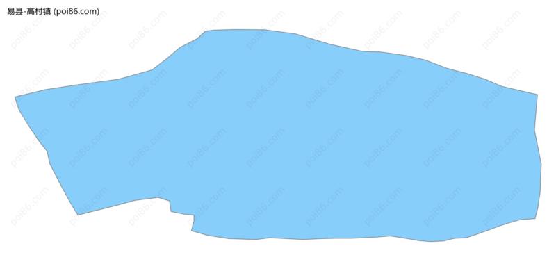 高村镇边界地图