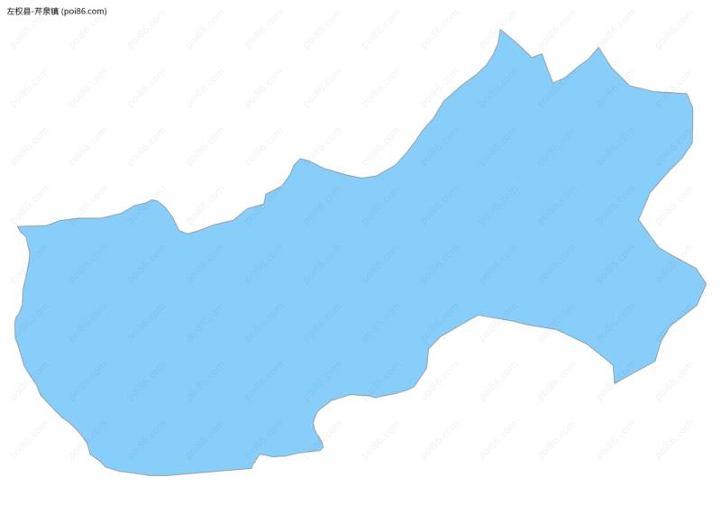 芹泉镇边界地图