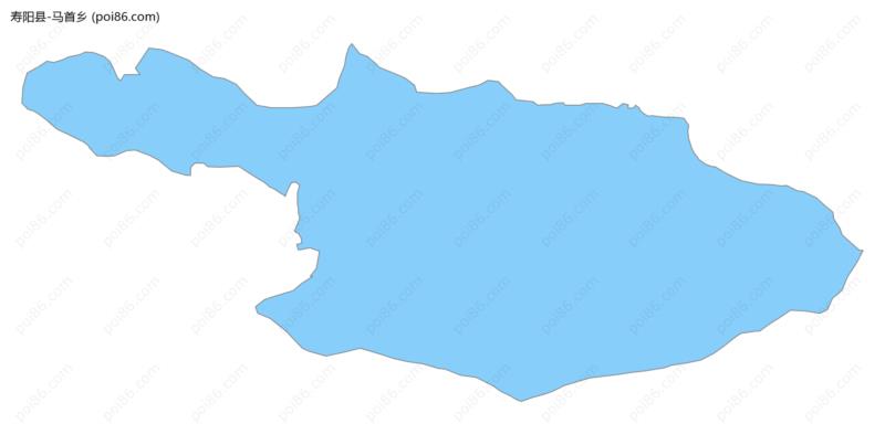 马首乡边界地图
