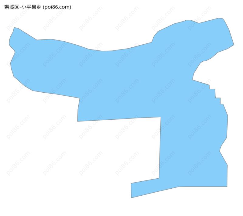 小平易乡边界地图