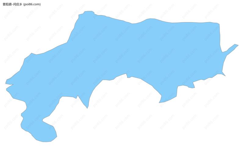 闫庄乡边界地图