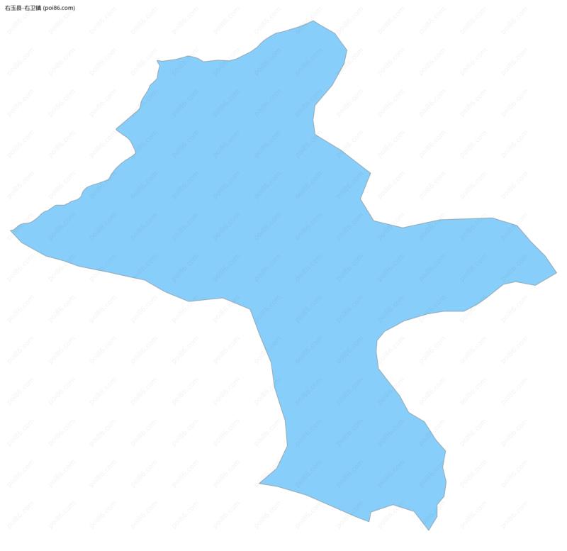 右卫镇边界地图