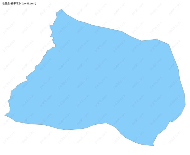 杨千河乡边界地图