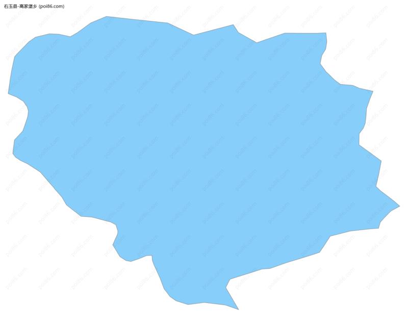 高家堡乡边界地图