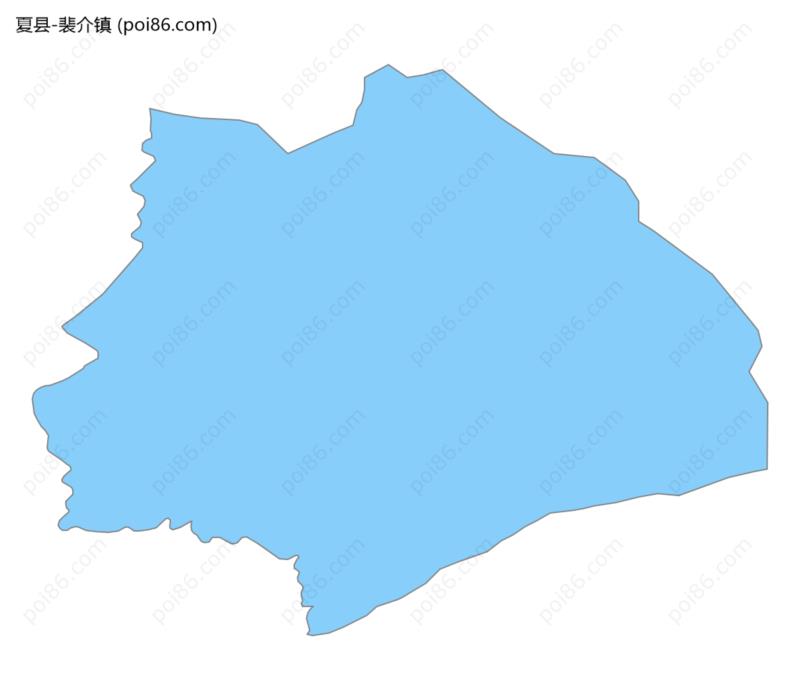 裴介镇边界地图