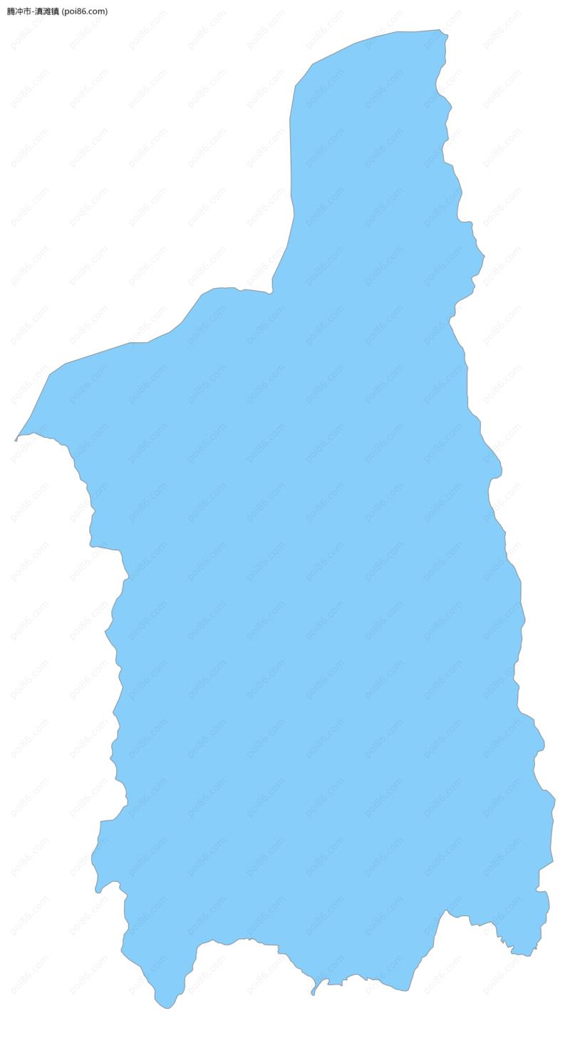 滇滩镇边界地图