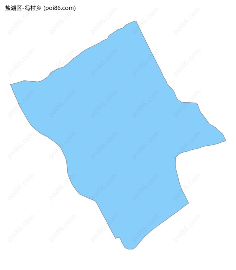 冯村乡边界地图