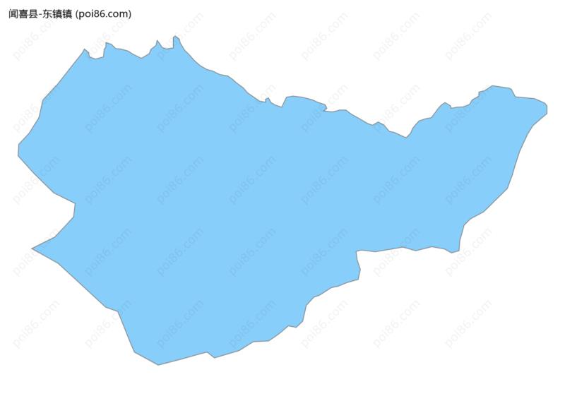 东镇镇边界地图