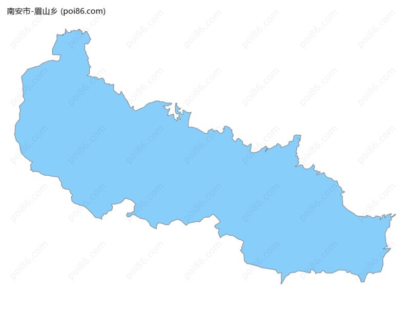 眉山乡边界地图