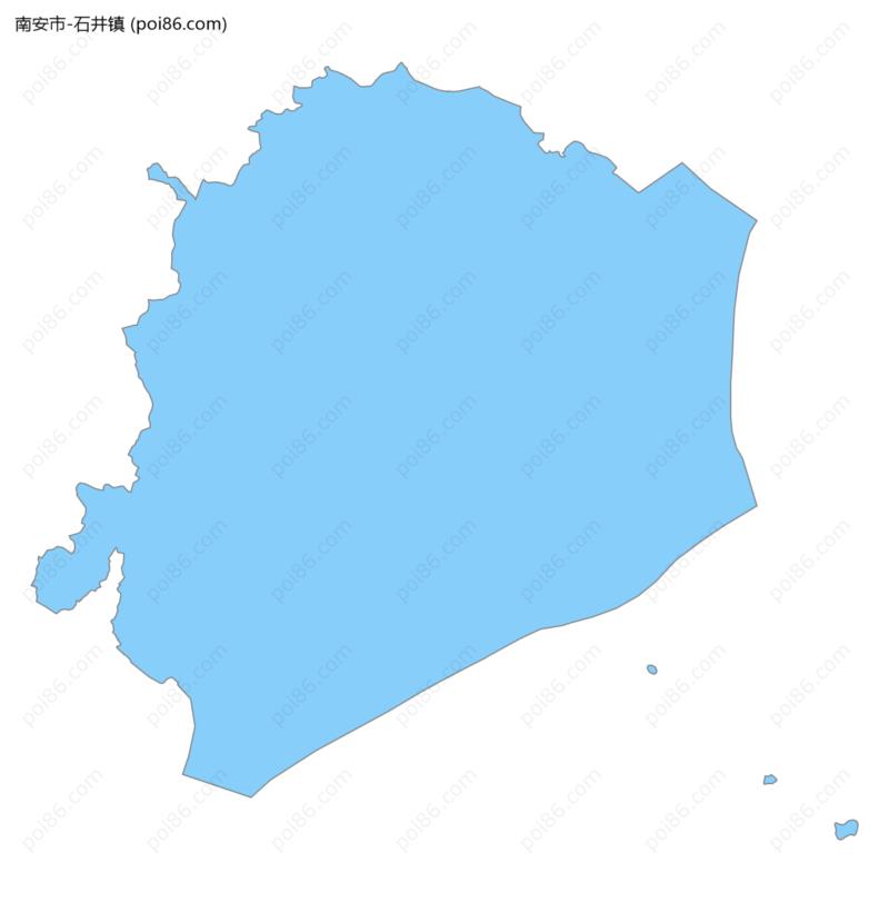 石井镇边界地图