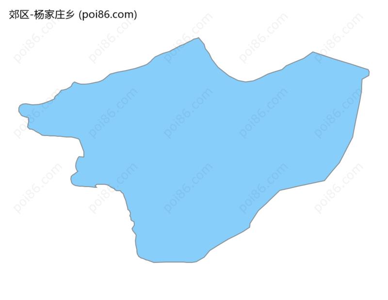 杨家庄乡边界地图