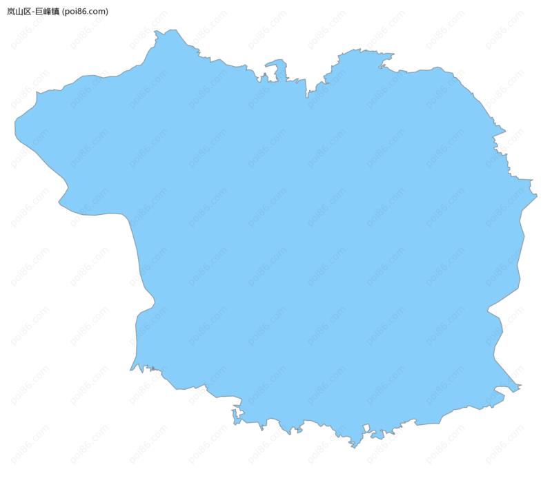 巨峰镇边界地图
