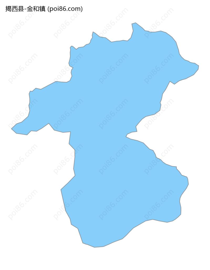 金和镇边界地图