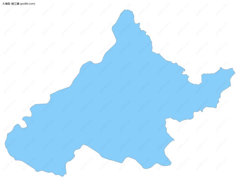 银江镇边界地图