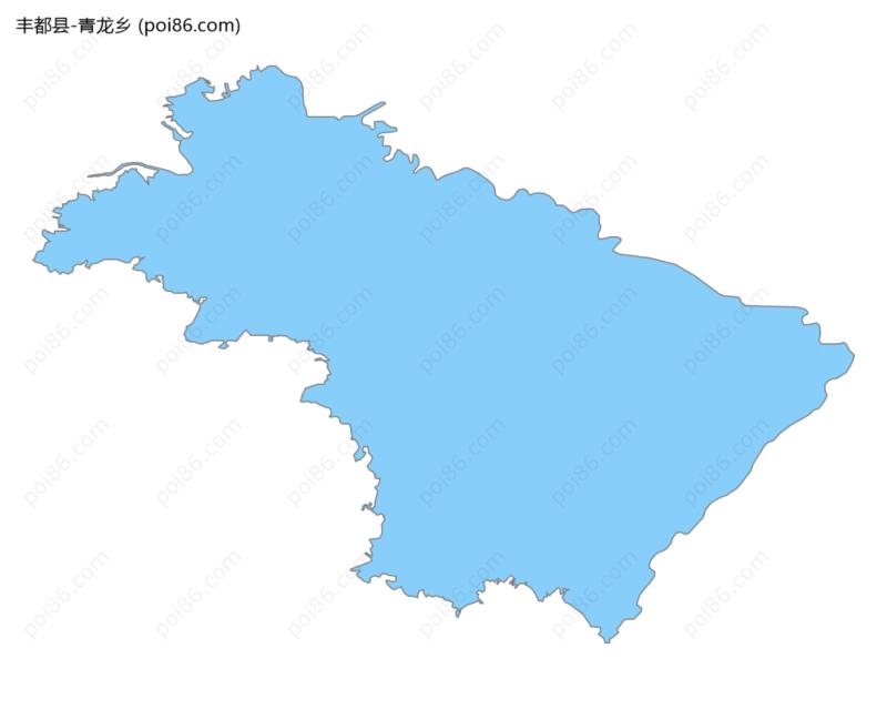 青龙乡边界地图