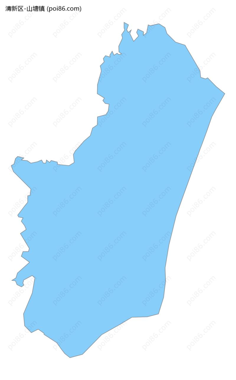 山塘镇边界地图