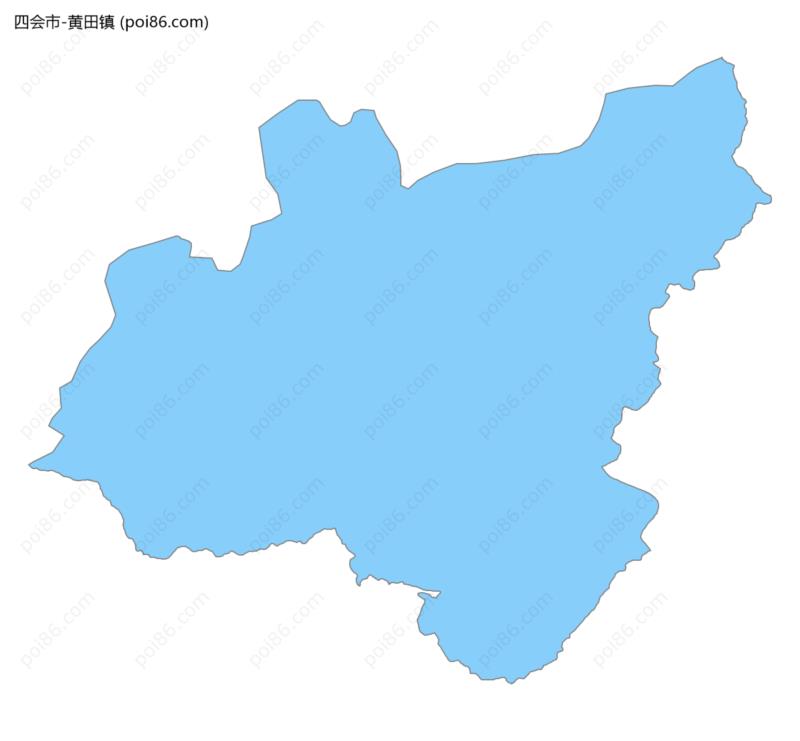 黄田镇边界地图