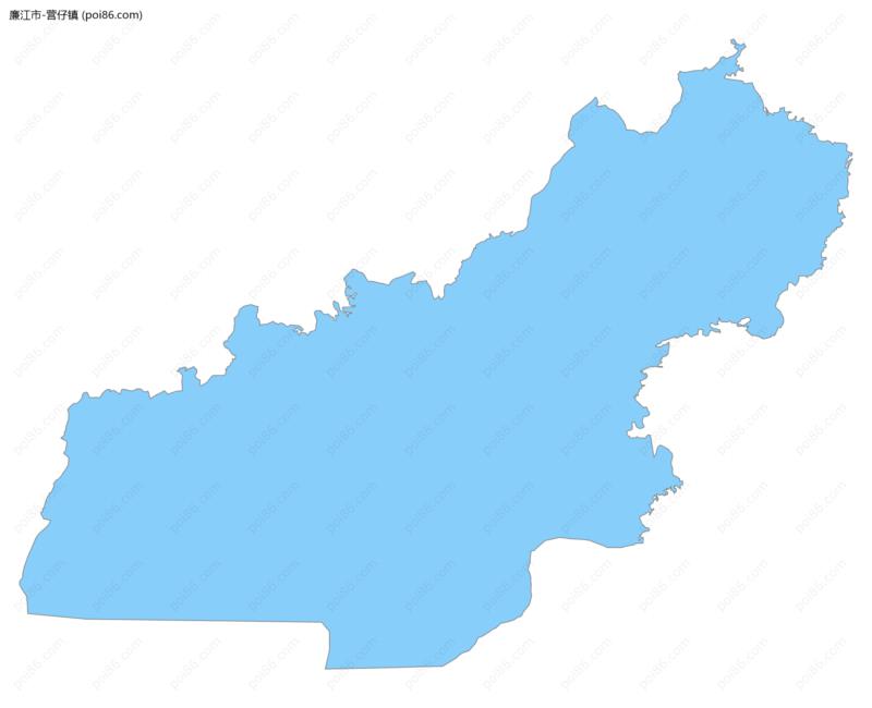 营仔镇边界地图