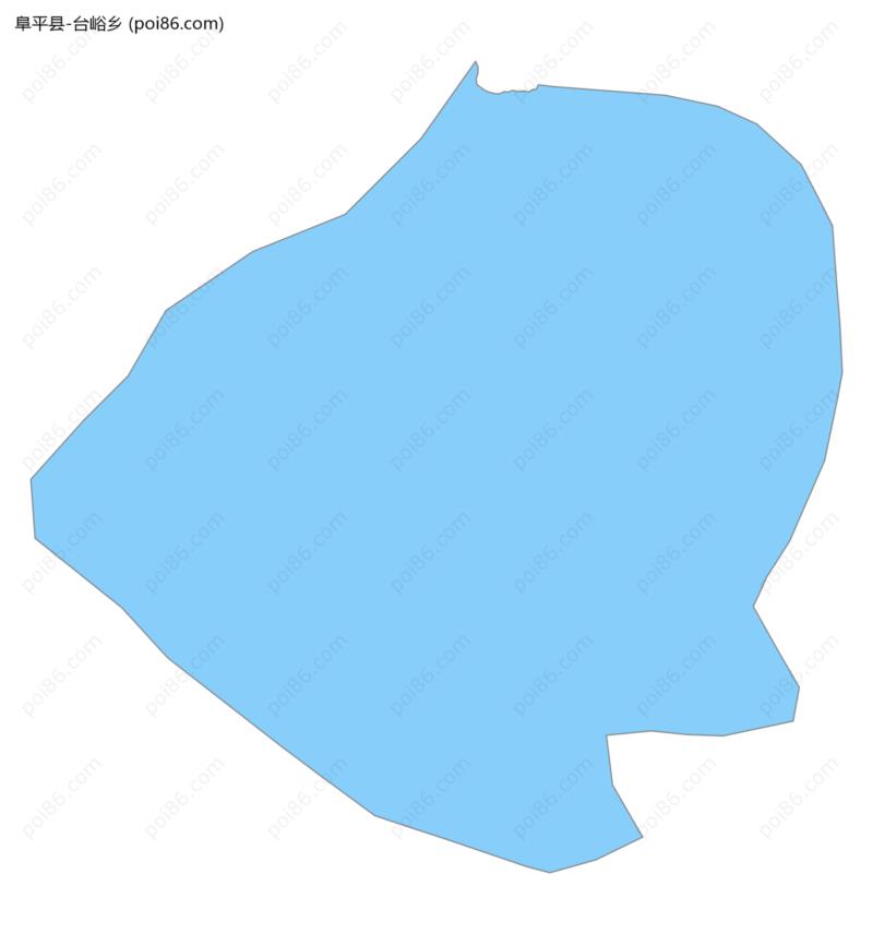 台峪乡边界地图