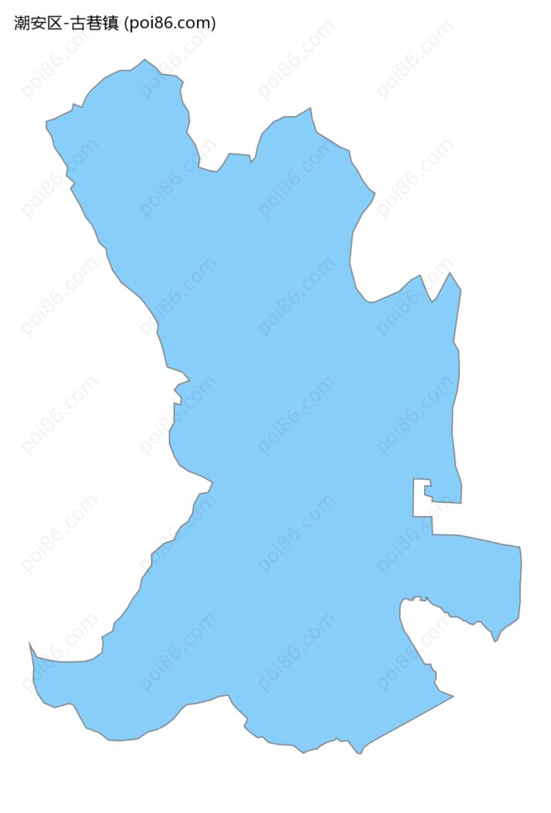 古巷镇边界地图