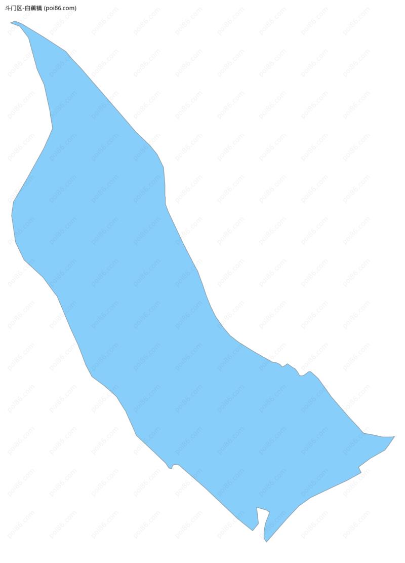 白蕉镇边界地图