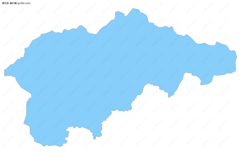 莫村镇边界地图