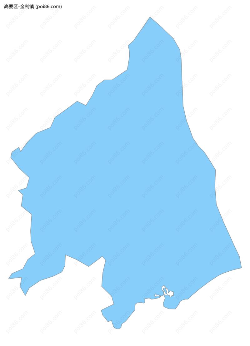 金利镇边界地图