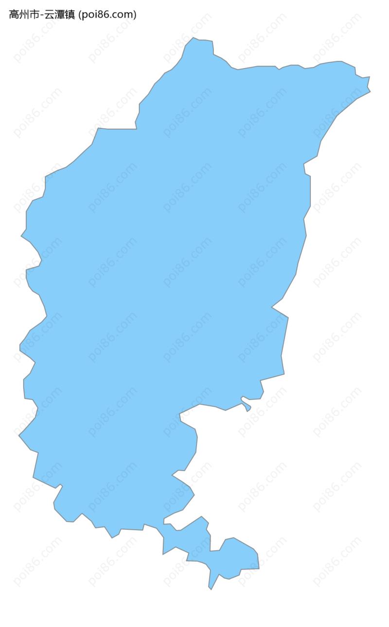 云潭镇边界地图