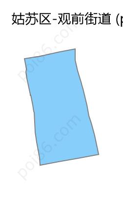 观前街道边界地图